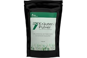 doc nature's Bio-7-Kräuterpulver 150g Nachfüllbeutel | nach Bertrand Heidelberger | Pflanzliche Bitterstoffe in Rohkostqualität | vegan | doc phytolabor | früher Gesund & Leben