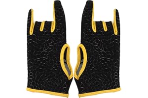 HEALLILY 1 Paire de Gants de Bowling Professionnels antidérapants Confortables pour Bowling Taille S/M (Jaune)