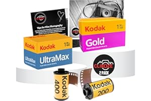 35mm Film Bundle with Kodak Gold 200 36 EXP, Kodak Ultramax 400 36 EXP and Clikoze Camera Film Photography Tips Card