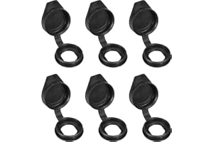 PATIKIL 19 mm dörrlås dammskydd, 6-pack gummivattentäta nycklar panel kamlås dammskyddskåpa för 19 mm kamlås