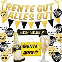 THAWAY Abschiedsparty-Dekoset – Mit Banner, Ballons, Tischdecke & Mehr, Thema „Rude That You're Leaving But OK“