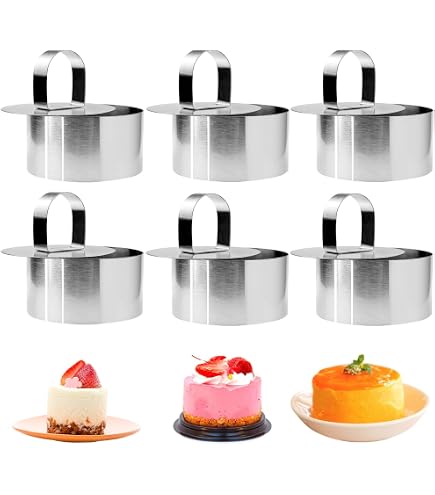Acquista (Nikita) Mini RounCake Anello in acciaio inossidabile per uso alimentare per la cottura in Italia a partire da 1.34
