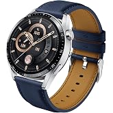 Syxinn Leather Strap for Huawei Watch GT 3 46mm/GT 3 Pro 46mm/Huawei GT 2 46mm/GT 2 Pro/GT 2e 22mm Strap Bracelet for Huawei