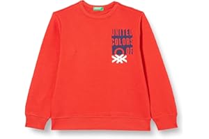United Colors of Benetton Felpa Girocollo Manica Lunga Bambini e Ragazzi