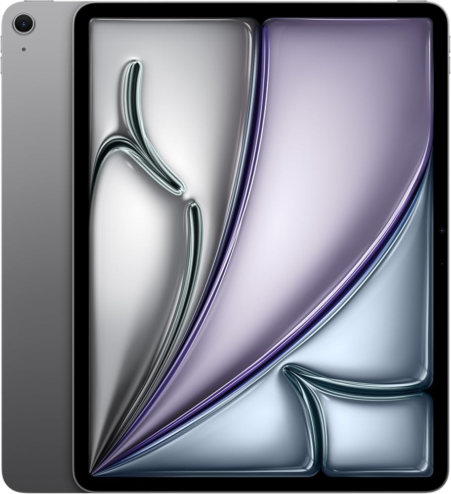 Apple M3 çipli 13 inç iPad Air: Liquid Retina Ekran, 512 GB, 12 MP Ön/Arka Kamera, Wi-Fi 6E, Touch ID, Tüm Gün Süren Pil Ömrü — Uzay Grisi
