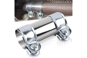BSTDAYEVER Auspuffschelle Rohrverbinder Edelstahl Auspuff Verbinder 45x125mm Universal auspuff Schelle Doppelschelle Auto Auspuffrohrschelle Schalldämpfer Bandschelle