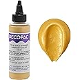 DecoPac Premium Airbrush Color, True Gold Shimmer, Edible Airbrush Paint for Decorating Cakes, Cupcakes, and Cookies, Food Coloring, 4oz