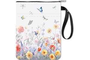 CRASPIRE Custodia a libro con chiusura lampo per gli amanti dei libri con copertina rigida, per libri impermeabili, per donne, amici, lettori, bibliotecario