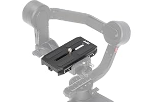 Hersmay Placa de liberación rápida para cámara Zhiyun Crane 2 3 LAB Weebill 2 3 Weebill-S estabilizador de cardán, compatible con Manfrotto 501HDV 503HDV 701HDV MH055M0-Q5 cabezal de trípode