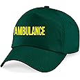 Ambulance Text Printed Baseball Cap, Ambulance Medical Services Baseball Cap Cool Summer Gift