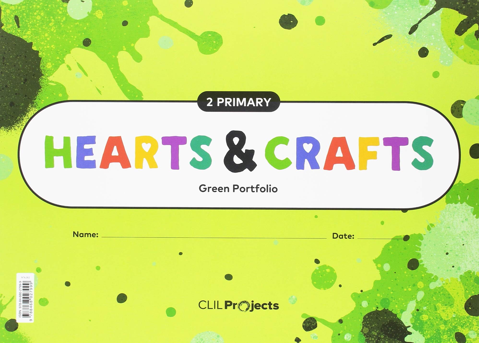 HEARTS & CRAFTS GREEN NOTEBOOK 2 PRIMARIA