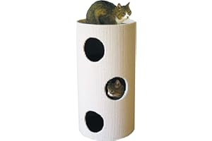 CLEVERCAT Cat Rondo Kratztonne für Ihre Katze, Handgefertigt, Zum Krallenwetzen und verstecken. Made in Germany
