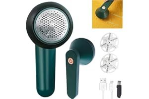 ‎FUFRE Fusselrasierer Elektrisch,Fusselrasierer Testsieger Mit 6-blättrige Klinge USB Wiederaufladbar Elektrischer Fusselentferner Zum Entfernen Von Pilling, Für Kleidung, Möbel (A)