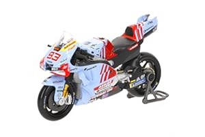 MAISTO Maqueta MotoGP 2024 Ducati Gresini Marc Márquez, Dorsal 93, Escala 1:18 con soporte exhibición, Metal die-cast, Fórmula 1, Moto de carreras, +3 años (78119)