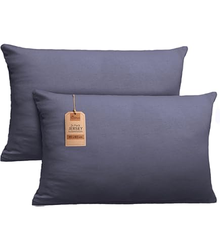 Alreya Kussensloop 40 x 60 cm - geel - 100% jersey katoen - kussensloop voor kussen 40 x 60 cm, jersey hoofdkussenslopen, superzachte kussensloop, 40 x 60 cm met ritssluiting