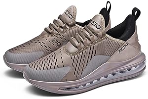 Amsion Homme Femme Air Chaussures de Course à Pied Tendance pour avec Coussin d'air Baskets décontractées pour la Marche Le Tennis Le Basket-Ball la Gym Les Sports de Sport