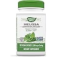 Nature's Way Premium Herbal Melissa Lemon Balm Leaf, Traditional Sleep Aid*, 1,500 mg per serving, 100 Capsules