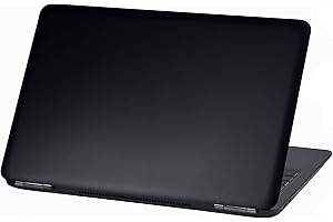 FINEST FOLIA Pellicola protettiva autoadesiva per computer portatile laptop cover in vinile adesivo universal design astratto skin sticker (17″, LP26 Nero opaco)
