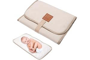 DZQAD Tapis A Langer De Voyage Bebe - Baby Matelas À Langer Portable, Pliable Matelas A Langer De Voyage, Matelas À Langer Imperméable Et Antitache, Leger & Compact, Pour Maison Extérieur Voyage