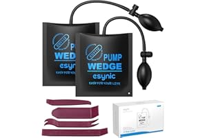 eSynic Lot de 2 sacs de pompe à air compensé pour installation de porte et fenêtre et réparation de voiture avec outils auxiliaires de voiture