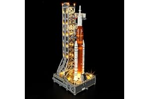 GEAMENT Oświetlenie LED Kompatybilne z LEGO Rakieta SLS NASA Artemis Icons 10341 Model do Składania Klocków (Zestaw Modeli Niezawarty)