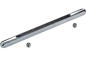 JUVA Goupille carrée en fer de 8 mm pour garnitures de poignées et poignées de porte - H10261 - Carré 8 x 150 mm - En acier trempé - 1 pièce - Broche fendue pour paire de poignées