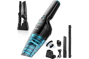 HOMEKANE Handstaubsauger, 9500Pa Handstaubsauger Akku mit Ladestation, Kabellos Autostaubsauger mit Waschbar HEPA-Filter, Handsauger Staubsauger für Auto, Haus, Tierhaare