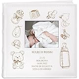 Maverton Album Foto Personalizzato - Copertina in Pelle Sintetica con Finestra per Foto - 100 pagine - 200 foto 10x15cm - reg