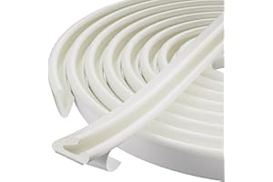 KAYLEINSTER Draft Excluder for Doors,V-Shape Door Seal Strip,Self Adhesive Foam Soundproof Weather Stripping Draught Excluder Tape for Door Frame Gap Seal-Blocks Light,Cold Air, Dust and Noise(6M,White)