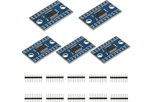 EPLZON TXS0108E Hochgeschwindigkeits Vollduplex Logic Level Converter 8 Kanal 3,3V 5V IIC bidirektionales Konvertermodul, kompatibel mit Raspberry Pi und Arduino (Packung mit 5 Stück)