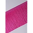 Premdas lace Fringe Tassel Ribbon Design 6inch (15cm) Wide Western Dress Outfit for Girls Stylish lace Boarder Embroidery Fringe Trim Tassel Ribbon Design 9meter (Margenta)