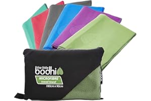 The Little Bodhi Microfibre Towel Green 150cm x 80cm