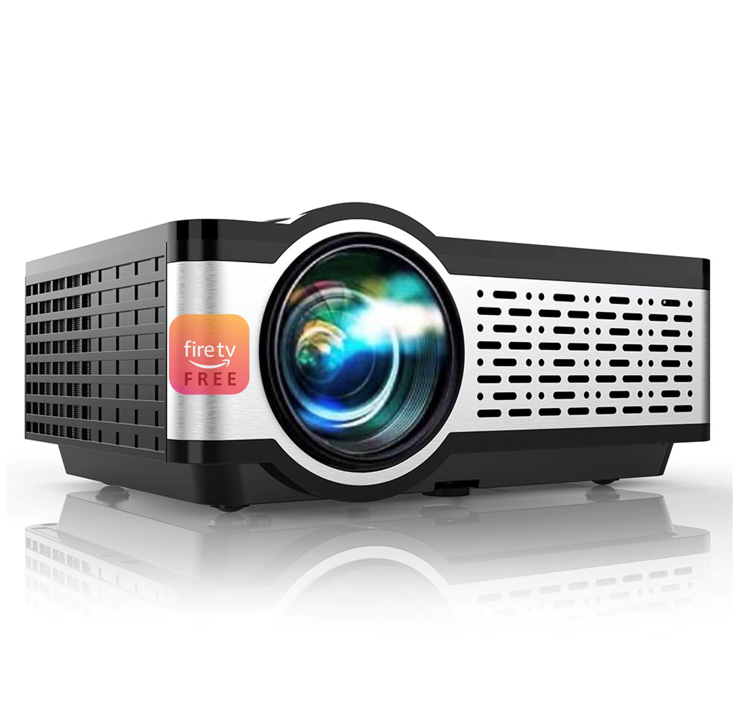 EGate i9 Pro Max + Fire TV Stick (Certified Netflix, Prime, Hotstar & More), Full HD 1080p Native Projector, Real 420 ANSI on