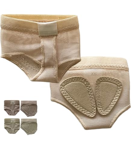 2 Paires Pieds String Danse Ballet IOURVYA - Patins Demi-Pointes - Antidérapants - Taille S