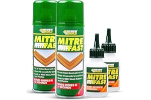 BUILDWARE 2x Mitrefast Two Part Bonding Kit Clear