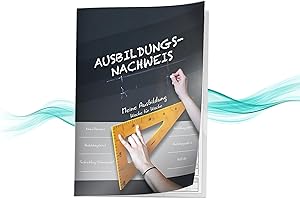 ‎KOCHDIALOG KOCHDIALOG 1 Stück Ausbildungsnachweis Berichtsheft Ausbildung DIN A4, 53 Wochen, Ausbildungnachweisheft mit 56 Innenseiten, täglich zu führen Ausbildungsheft für IHK, Handwerk 1 Woche = 1 Seite