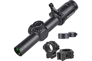 WestHunter Optics HD-S 1.2-6x24 LPVO Mirino Telescopico, 30 mm Tattico Precisione 1/2 MOA, Cannocchiali Compatta per Fucile