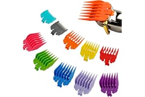 ESENLONG 10 protezioni per tagliacapelli Wahl, guida professionale per tagliacapelli di ricambio, compatibili con tagliacapelli Wahl (colori assortiti)