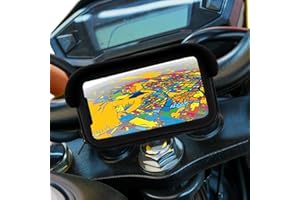Sovica Soporte movil para Moto con Cargador 2.1A Carga rapida Funda Protectora Visera antireflejos Valida para Smartphones hasta 7" Soporte Moto movil sujecion al Manillar irrompible