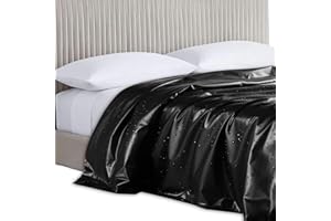 VLYX Drap de Massage Imperméable et Anti-Huile en PVC - Drap Protecteur Épais pour Spa, Rembourrage et Couture (Noir 160 * 220)