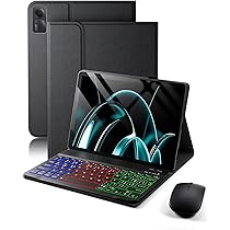 EHLCYS Custodia con Tastiera per Xiaomi Redmi Pad SE da 11 Pollici Versione 2023 Tablet, Tastiera Bluetooth Wireless Rimovibile Magnetica con Touchpad Intelligente Multi-Contatto E Mouse,Mint Green