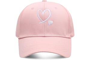 MAZELIKEHOOD Baseball Cap Adjustable Cotton Breathable Casual Unisex Heart Sport Sun Hat for Women Men