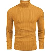 DENIMHOLIC Men's Cotton Turtle Neck Sweater