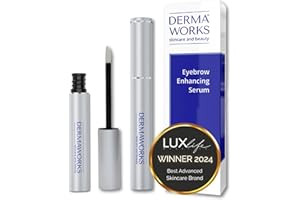 ADVANCED EYEBROW GROWTH SERUM – Peptide Brow Serum for Fuller, Thicker Eyebrows – Rapid Brow Growth & Conditioning – Oil-Free Alternative to Castor Oil – 60 Day Formula by DERMAWORKS