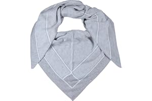 Cashmere Dreams Dreieckstuch mit Kaschmir - Hochwertiger Schal mit Labyrinth für Damen Jungen und Mädchen - XXL Hals-Tuch und Damenschal - Strick-Waren für Sommer und Winter