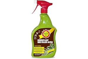 Baby Bio Houseplant Bug Killer Ultra - Fast-Acting Bug Killer Spray - Effective Insect Control for Houseplants - Protection for Houseplants, 1 Litre