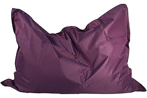 Kinzler S-10119/50 Riesensitzsack, ca. 100x140 cm, Sitzsack Outdoor Indoor, in vielen verschiedenen Farben, mit Innensack, brombeer