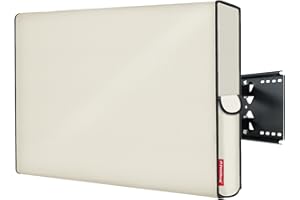 Porch Shield 40-43 Zoll Outdoor TV-Abdeckung, universal, wetterfest, Schutz für LCD-, LED-Plasma-Flachbildschirm, kompatibel mit Wandhalterungen und Ständer, Beige