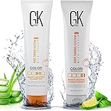 Global Keratin GK Hair Moisturizing Shampoo & Conditioner 100ml Sets For Colour Danni Secchi Crespi Ricci Solfato di Parabene