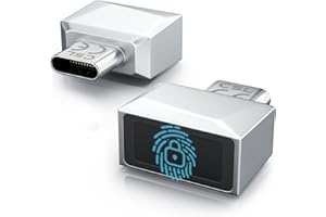 ‎CSL-COMPUTER CSL - USB C Fingerabdrucksensor für PC - Fingerprint Key - bis zu 10 IDs – kompatibel mit Windows 11 – unterstützt bis zu 10 IDs – Plug & Play – Rundumerkennung – USB-C - Aluminium
